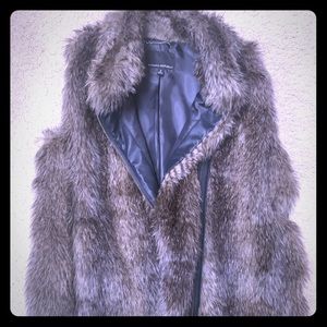 Banana Republic Moto style fur vest